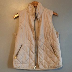 Cream Quilted Vest